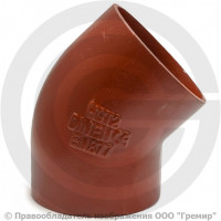 Отвод чугунный безраструбный SML Ду 150 45гр Китай Отвод чугунный безраструбный SML Ду 150 45гр Китай