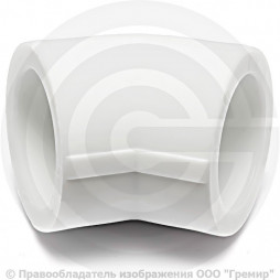 Угольник PP-R белый Дн 40 45гр Pro Aqua