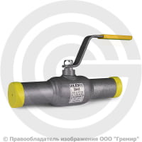 Кран стальной под приварку Ду-32 Ру-40 L=190мм полнопроходной LD КШ.Ц.П. 032.040.П/П