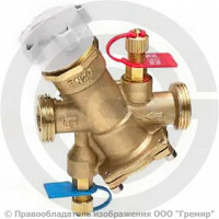 Клапан балансировочный автоматический латунный Ду-15 Ру-16 Kvs=0.54м3/ч без ниппелей AQT-R Ридан