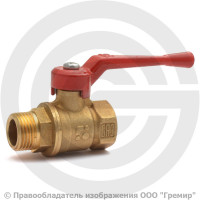 Кран латунный Ду-15 (1/2") Ру-40 ВР-НР (ВН-НАР) полнопроходной рычаг БАЗ 11б27п1 А31 Кран латунный Ду-15 (1/2") Ру-40 ВР-НР (ВН-НАР) полнопроходной рычаг БАЗ 11б27п1 А31