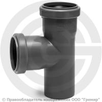 Тройник PP-H серый Дн 50-50 87гр б/нап в/к RTP (РосТурПласт) 2 Тройник PP-H серый Дн 50-50 87гр б/нап в/к RTP (РосТурПласт) 2