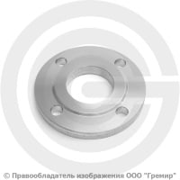 Фланец плоский нержавеющий 12х18н10т 1-50-6 ГОСТ 12820, Ру-6, Ду-50