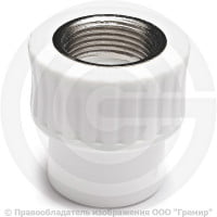 Муфта PP-R комбинированная белая ВР (ВН) Дн 20-1/2" RTP (РосТурПласт)