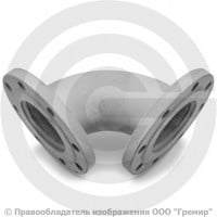 Колено (отвод) стальное фланцевое Ду-200 Колено (отвод) стальное фланцевое Ду-200