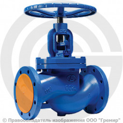 Клапан запорный чугунный фланцевый Ду-65 Ру-16 (Т<300°С) сильфонный KV31 Гранвент