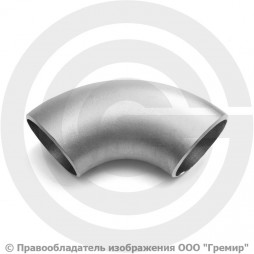 Отвод 76,1х3 (Ду-65) AISI 304 90 градусов EN 10253-3