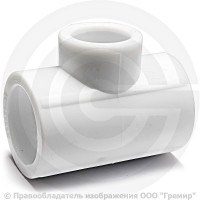 Тройник PP-R редукционный белый Дн 20-25-20 Pro Aqua