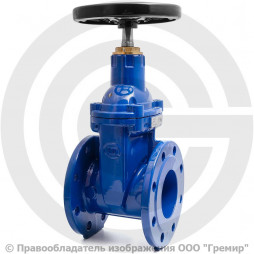 Задвижка чугунная фланцевая Ду-100 Ру-16 (Т<80°С) KR20 АДЛ Гранар