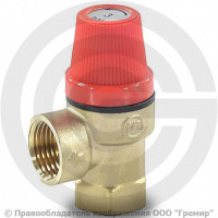 Клапан предохранительный пружинный латунный Ду 15-15 ВР (ВН) Рср=6бар Benarmo Клапан предохранительный пружинный латунный Ду 15-15 ВР (ВН) Рср=6бар Benarmo