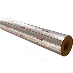 Цилиндр навивной минеральная вата 80/169 L=1м кашированный фольгой ROCKWOOL 100