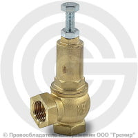 Клапан предохранительный пружинный латунный Ду 15-15 ВР (ВН) Рн=1...16бар автоподрыв Benarmo Клапан предохранительный пружинный латунный Ду 15-15 ВР (ВН) Рн=1...16бар автоподрыв Benarmo
