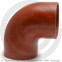 Отвод чугунный безраструбный SML Ду 125 88гр Китай Отвод чугунный безраструбный SML Ду 125 88гр Китай