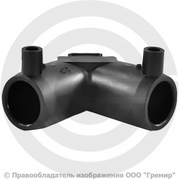 Отвод ПЭ100 электросварной Дн 110 90гр Ру-16 SDR11 EUROSTANDARD