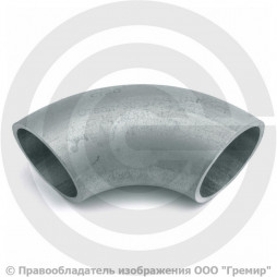 Отвод 108х3,5 (Ду-100) оцинкованный 90 градусов