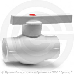 Кран PP-R Дн 20 внутренняя пайка белый OPTIMA VALFEX