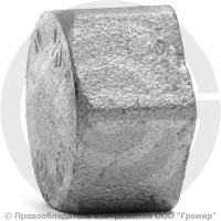 Заглушка чугунная оцинкованная ВР (ВН) Ду 15 (1/2")