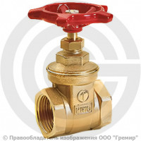 Задвижка латунная муфтовая Ду-10 Ру-16 ВР (ВН) (Т<110°С) маховик R55 Giacomini Задвижка латунная муфтовая Ду-10 Ру-16 ВР (ВН) (Т<110°С) маховик R55 Giacomini