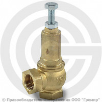 Клапан предохранительный пружинный латунный Ду 25-25 ВР (ВН) Рн=1...16бар автоподрыв Benarmo Клапан предохранительный пружинный латунный Ду 25-25 ВР (ВН) Рн=1...16бар автоподрыв Benarmo