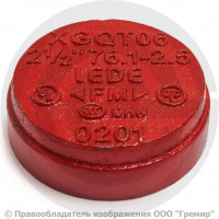 Заглушка под муфту грувлок Ду-65 (Дн 76) Ру-25 XGQT16