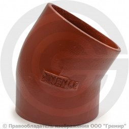 Отвод чугунный безраструбный SML Ду 50 30гр Китай