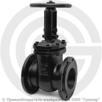 Задвижка чугунная фланцевая Ду-125 Ру-16 (Т<225°С) 30ч6бр ЛМЗ Задвижка чугунная фланцевая Ду-125 Ру-16 (Т<225°С) 30ч6бр ЛМЗ