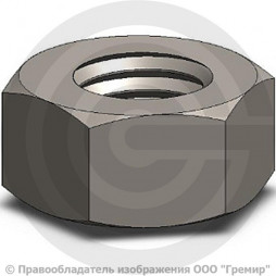 Гайка нержавеющая A2 М24 DIN 934