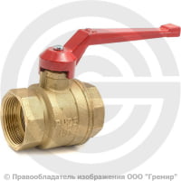 Кран латунный Ду-40 (1 1/2") Ру-40 ВР (ВН) муфтовый полнопроходной рычаг БАЗ 11б27п1 А30 Кран латунный Ду-40 (1 1/2") Ру-40 ВР (ВН) муфтовый полнопроходной рычаг БАЗ 11б27п1 А30