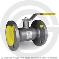 Кран стальной фланцевый Ду-50 Ру-40 L=180мм полнопроходной LD КШ.Ц.Ф. 050.040.П/П