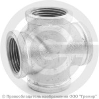 Крест переходной чугунный оцинкованный Ду 25-15 (1", 1/2")