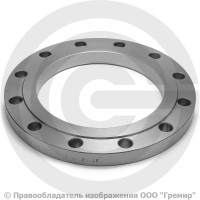 Фланец плоский стальной 1-200-16 ГОСТ 12820, Ру-16, Ду-200