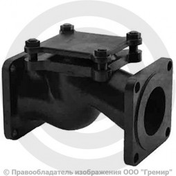 Клапан обратный подъемный чугунный фланцевый Ду-65 Ру-25 (Т<225°С) 16кч9п