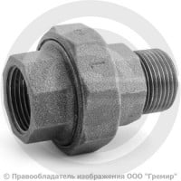 Американка прямая чугунная ВР-НР (ВН-НАР) Ду 25 (1") Американка прямая чугунная ВР-НР (ВН-НАР) Ду 25 (1")