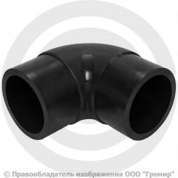 Отвод ПЭ100 спигот Дн 110 90гр Ру-16 SDR11