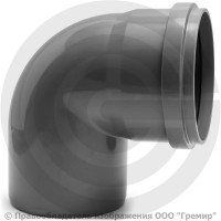 Отвод НПВХ (ПВХ) с раструбом серый Дн 50 87гр б/нап в/к ТУ 6-49-33-92 Агригазполимер Отвод НПВХ (ПВХ) с раструбом серый Дн 50 87гр б/нап в/к ТУ 6-49-33-92 Агригазполимер