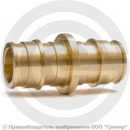 Муфта латунная для PE-X труб Дн 16 GX102 Giacomini