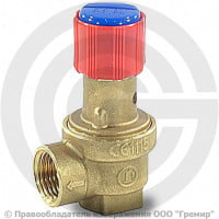 Клапан предохранительный пружинный латунный Ду 15-15 (G1/2"-G1/2") ВР (ВН) Рср=6бар (Т<110°С) R140 Giacomini Клапан предохранительный пружинный латунный Ду 15-15 (G1/2"-G1/2") ВР (ВН) Рср=6бар (Т<110°С) R140 Giacomini