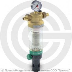 Фильтр сетчатый Т-образный латунный Ду-15 (1/2") Ру-16 НР (НАР) (Т<40°С) с промывкой Honeywell F76S