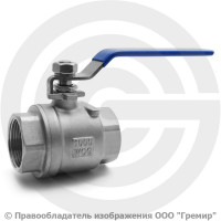 Кран нержавеющий AISI 316 (CF8M) Ду-32 (1 1/4") Ру-40 ВР (ВН) муфтовый NK-BML32/6