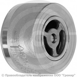 Клапан обратный осевой нержавеющий межфланцевый Ду-40 Ру-40 (Т<180°С) диск нерж Benarmo