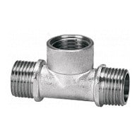 Тройник латунный НР-ВР-НР (НАР-ВН-НАР) Ду-15 (1/2") никель SantechSystems Тройник латунный НР-ВР-НР (НАР-ВН-НАР) Ду-15 (1/2") никель SantechSystems