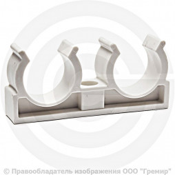 Опора PP-R двойная белая Дн 32 RTP (РосТурПласт) 28089