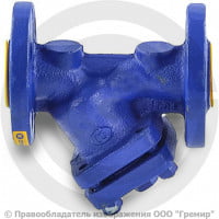 Фильтр магнитный сетчатый Y-образный чугунный фланцевый Ду-400 Ру-16 (Т<300°С) Zetkama 821A