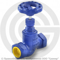 Клапан запорный чугунный муфтовый Ду-50 Ру-16 ВР (ВН) (Т<200°С) сальниковый 201A Zetkama