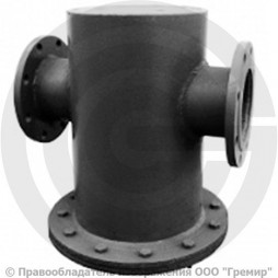 Грязевик абонентский вертикальный стальной фланцевый Ду-125 Ру-10 КАЗ