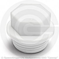 Заглушка PP-R белая НР (НАР) Дн 25-3/4" PRO VALFEX