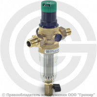 Фильтр сетчатый Т-образный латунный Ду-25 (1") Ру-16 НР (НАР) (Т<40°С) с регулятором давления Honeywell FK06 Фильтр сетчатый Т-образный латунный Ду-25 (1") Ру-16 НР (НАР) (Т<40°С) с регулятором давления Honeywell FK06