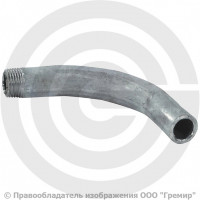 Отвод гнутый 48х3 (Ду-40) оцинкованный 90 градусов шовный резьба-сварка исп.1 из труб ГОСТ 3262 КАЗ