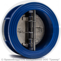 Клапан обратный двухстворчатый чугунный межфланцевый Ду-200 Ру-16 (Т<120°С) ств чугун Benarmo