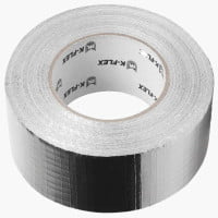 Лента ПВХ 38мм х 25м серая самоклеящаяся K-flex PVC AT 070